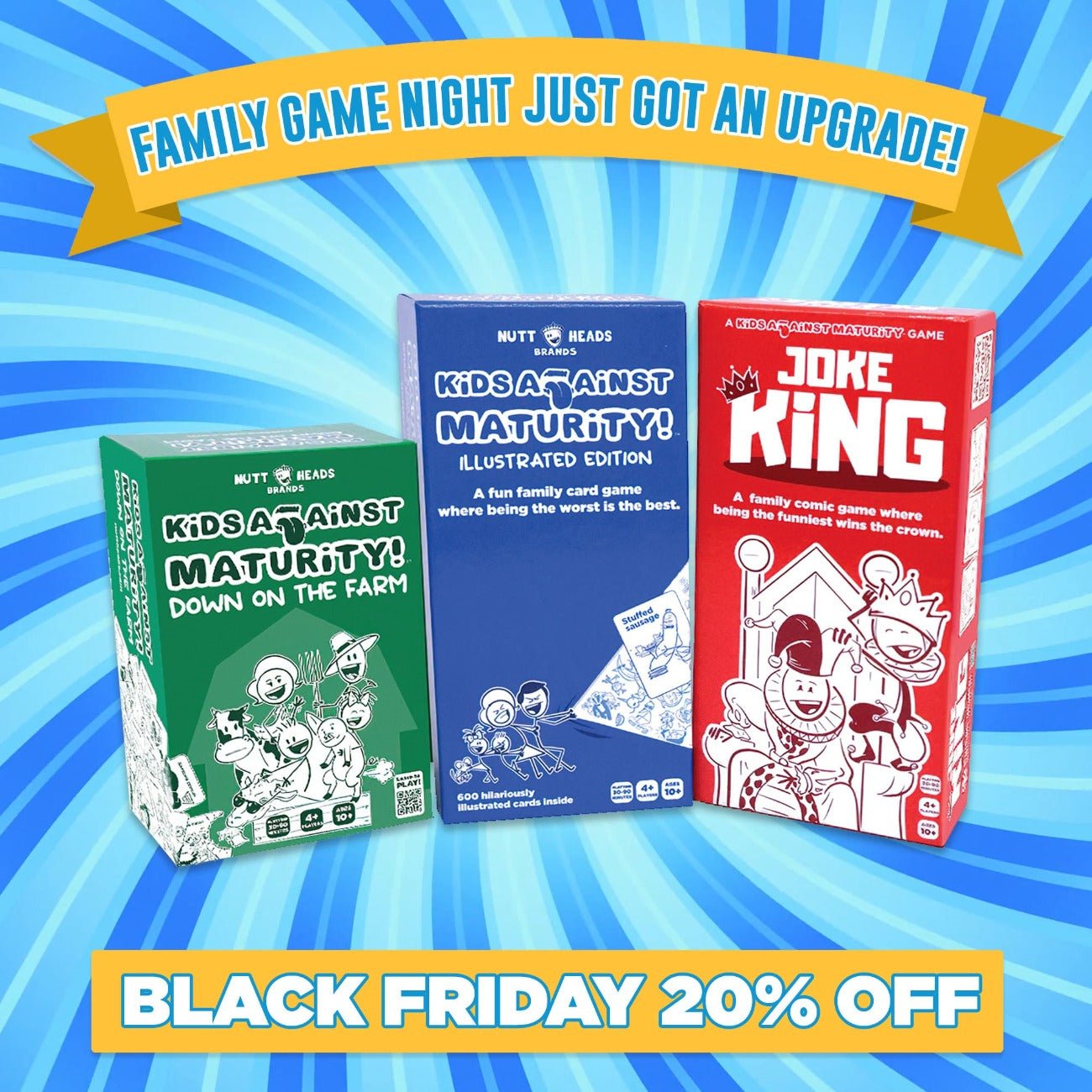 Kids Against Maturity Kids Games 3 Pack - Nutt Heads