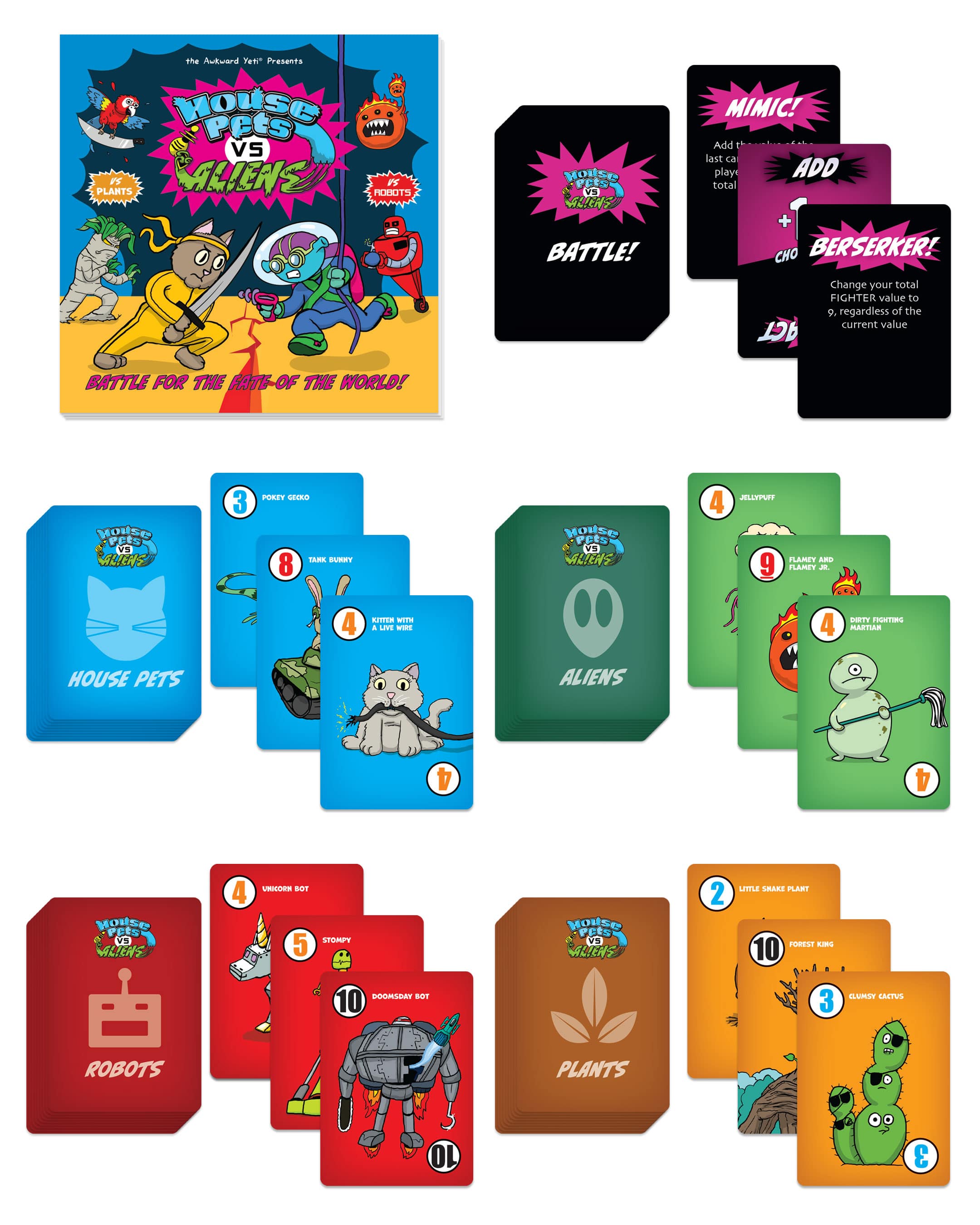 Limited Edition: House Pets vs Aliens Game - Nutt Heads