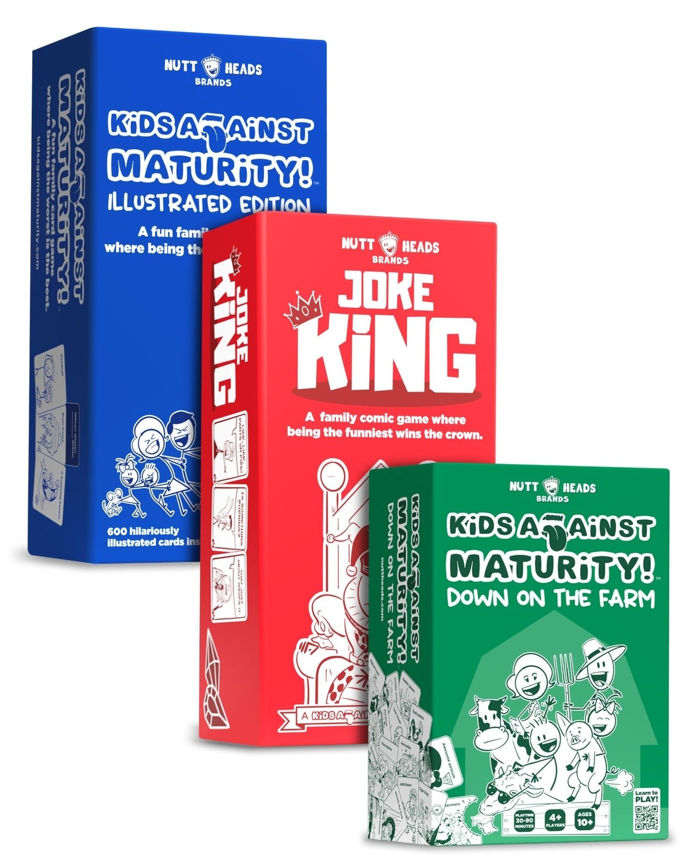 Kids Against Maturity Kids Games 3 Pack - Nutt Heads